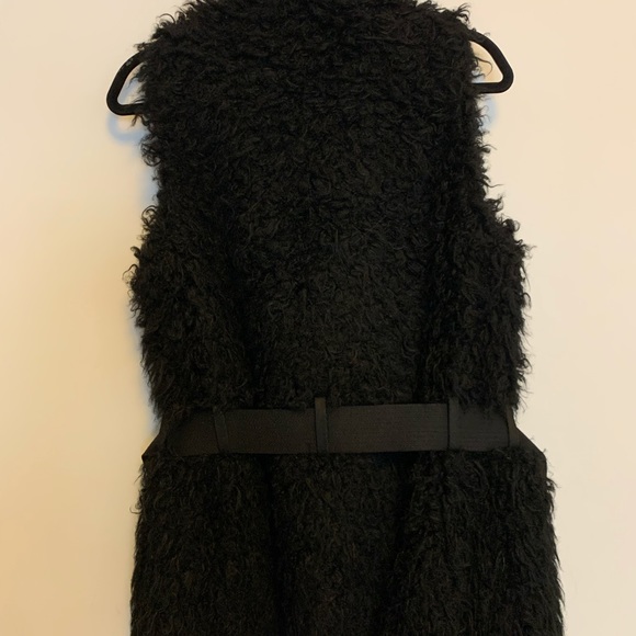 Zadig & Voltaire faux fur black sleeveless jacket - Picture 7 of 10